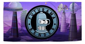 Sablio Ručník Futurama Bender Planeta s vysílači - 30x50 cm