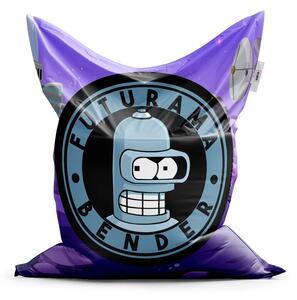 Sablio Sedací vak Futurama Bender Planeta s vysílači - 150x100 cm