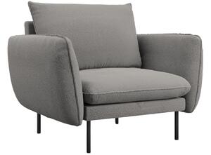 Cosmopolitan Design Šedé bouclé křeslo Vienna
