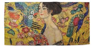 Sablio Ručník Dáma s vějířem - Gustav Klimt - 30x50 cm