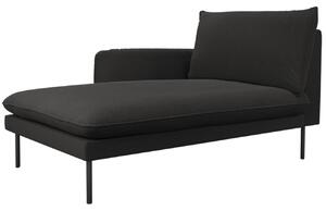 -25 % Dny MOMENTI– Cosmopolitan Design Černá bouclé lenoška Vienna 170 cm, levá