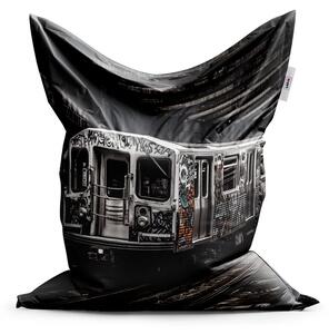 Sablio Sedací vak Městské metro s graffiti - 150x100 cm