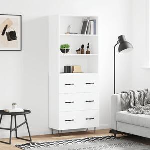 Skříň highboard bílá 69,5 x 34 x 180 cm kompozitní dřevo 3189373