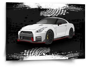 Sablio Obraz Nissan GTR 35 Černý - 150x110 cm
