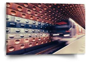 Sablio Obraz Metro v barevné stanici - 60x40 cm