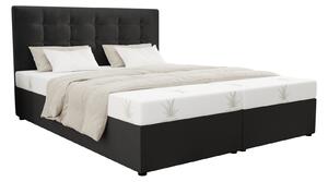 Manželská postel 160x200 s úložným prostorem DELILAH 1 - tmavě šedá