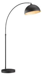 Černá stojací lampa s kovovým stínidlem (výška 200 cm) Leitung – Fischer & Honsel