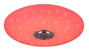 Trio Leuchten R69031901 MUSICA - Stropní LED RGB svítidlo s bluetooth reproduktorem a dálkovým ovladačem, LED 33W, 2700 - 6500K, Ø 58cm (Stropní RGB svítidlo stmívatelné dálkovým ovladačem a s vestavným reproduktorem)