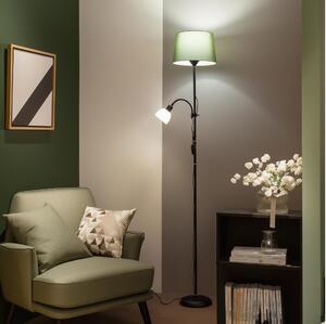 Brilagi - Stojací lampa CERIA 1xE27/100W/230V + 1xE14/25W černá/zelená