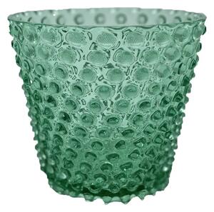 Sklárna Častolovice - Váza, Svícen, Květináč, Mísa 16cm - Hobnail – Ananas – beryl