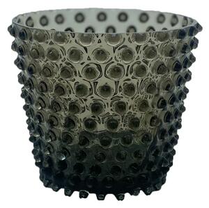 Sklárna Častolovice - Váza, Svícen, Květináč, Mísa 16cm - Hobnail – Ananas – kouř