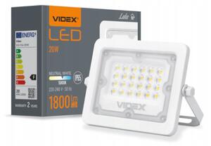VIDEX LED reflektor 20W - 1800 lm - IP65 - bílý