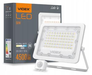 VIDEX LED reflektor PIR - 50W - 4500 lm - se senzorem pohybu