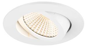 LA 1007387 NEW TRIA® 68 stropní vestavné svítidlo, 2700K, 60°, IP 20, kulaté, bílá - BIG WHITE (SLV)