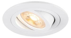 LA 1007374 NEW TRIA® 75 stropní vestavné svítidlo, kulaté, max. 10W GU10, bílá - BIG WHITE (SLV)