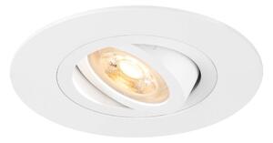LA 1007624 NEW TRIA® 75 XL stropní vestavné svítidlo, kulaté, max. 10W, GU10, bílá - BIG WHITE (SLV)