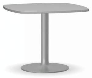 Konferenční stolek ZEUS II, 660x660 mm, šedá podnož, deska šedá