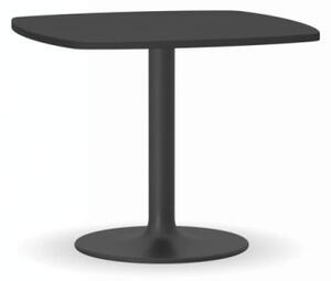 Konferenční stolek ZEUS II, 660x660 mm, černá podnož, deska grafit
