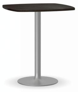 Konferenční stolek FILIP II, 660x660 mm, šedá podnož, deska wenge