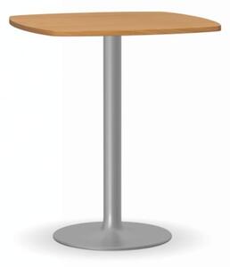 Konferenční stolek FILIP II, 660x660 mm, šedá podnož, deska buk