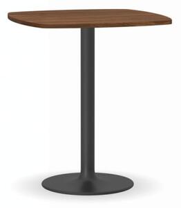Konferenční stolek FILIP II, 660x660 mm, černá podnož, deska ořech