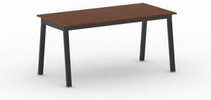 Kancelářský pracovní stůl PRIMO BASIC, černá podnož, 1600 x 800 mm, třešeň