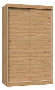 Šatní skříň s posuvnými dveřmi Igatossa 120 B (dub artisan)