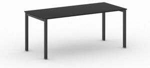 Stůl Square s černou podnoží 1800 x 800 x 750 mm, grafit