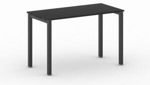 Stůl Square s černou podnoží 1200 x 600 x 750 mm, grafit