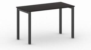 Stůl Square s černou podnoží 1200 x 600 x 750 mm, wenge