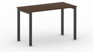 Stůl Square s černou podnoží 1200 x 600 x 750 mm, ořech