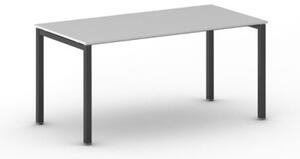 Stůl Square s černou podnoží 1600 x 800 x 750 mm, šedá