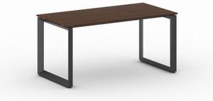 Kancelářský stůl PRIMO INSPIRE, černá podnož, 1600 x 800 mm, ořech