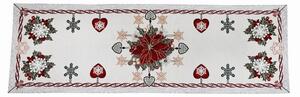 Vánoční gobelínový běhoun na stůl Chenille IT09 40x130 cm Vícebarevná