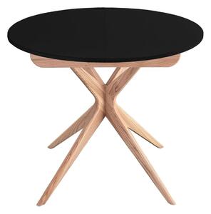 Kulatý rozkládací jídelní stůl s přídavnou deskou ø 90 cm Jubi – Ragaba