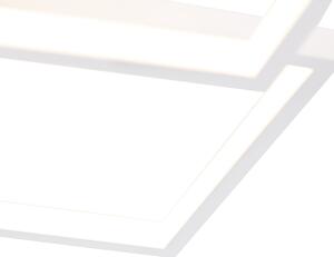 Stropní svítidlo bílé včetně LED 3stupňové stmívatelné 4světelné - Lejo