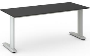 Kancelářský psací stůl PRIMO FLEXIBLE 1800 x 800 mm, grafitová