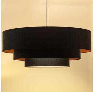 Brilagi - Lustr na lanku LUNETA 3xE27/60W/230V pr. 80 cm černá/zlatá