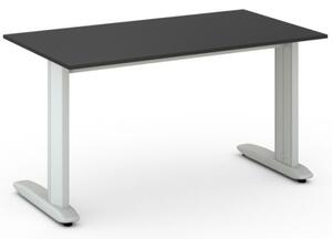 Kancelářský psací stůl PRIMO FLEXIBLE 1400 x 800 mm, grafitová