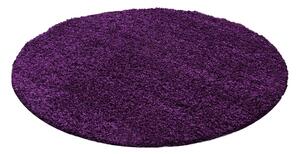 Tmavě fialový kulatý koberec ø 200 cm Life – Ayyildiz Carpets