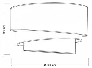 Brilagi - Stropní svítidlo TRIO 3xE27/60W/230V pr. 60 cm hnědá/béžová/bílá