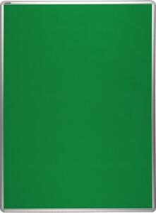 Textilní nástěnka ekoTAB v hliníkovém rámu, 2000 x 1200 mm, zelená