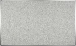 Textilní nástěnka ekoTAB v hliníkovém rámu, 2000 x 1200 mm, šedá