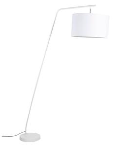 Bílá stojací lampa s textilním stínidlem (výška 220 cm) Martine – White Label