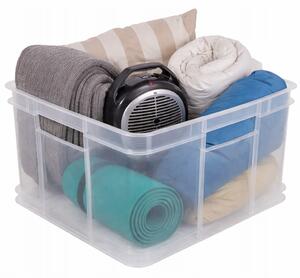 Keeeper Úložný box pro domácnost i dílnu, BRUNO XXL, 54L, 52 x 43 x 28 cm, transparentní
