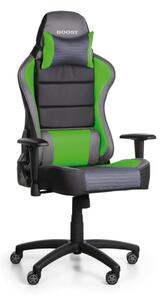Herní židle BOOST GREEN, zelená