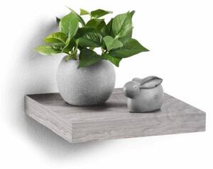 Police MDF deska Homea 25 x 22,8 cm, odstíny šedé