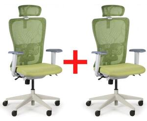 Kancelářská židle GAM, 1+1 ZDARMA, zelená