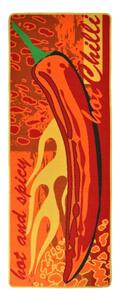 Červený kuchyňský běhoun Hanse Home Hot Chilli, 67 x 180 cm