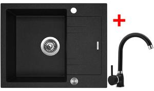 Set Sinks Linea 600 XC Granblack + Polo GR